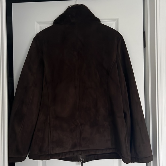 Liz Claiborne Faux Suede Jacket - Picture 3 of 6